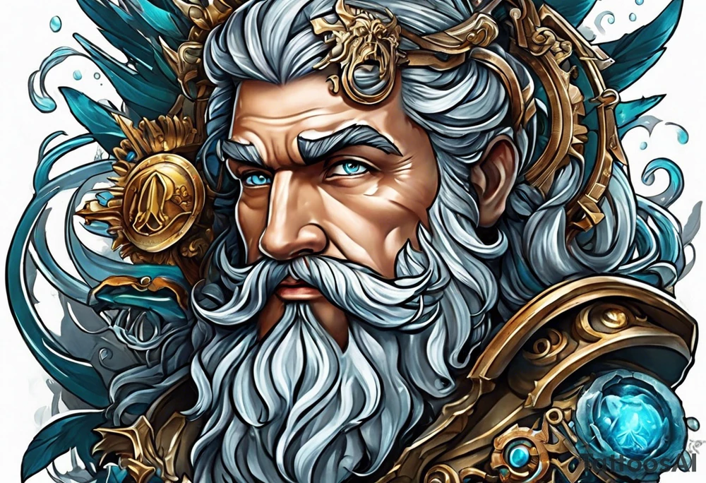 mechanic poseidon tattoo idea