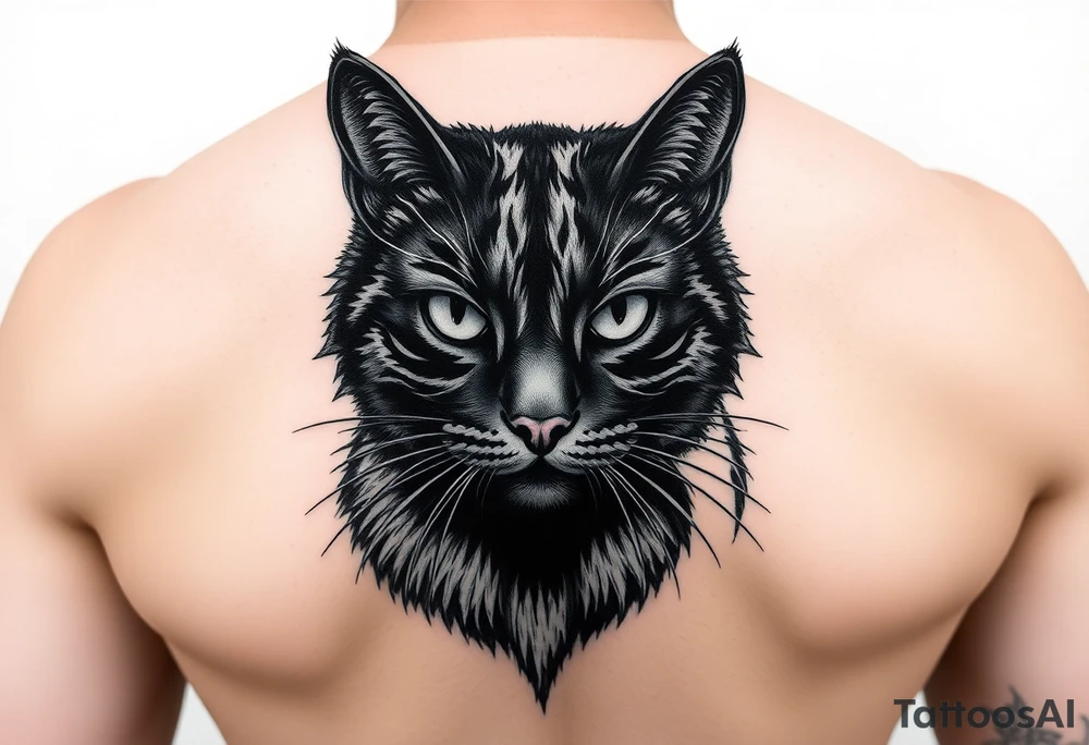 Black Cat tattoo idea