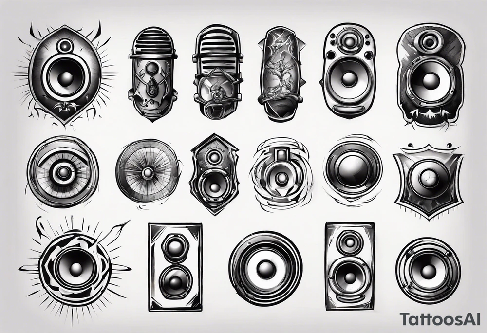 speaker tattoo idea