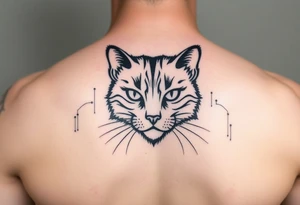 black cat tattoo idea
