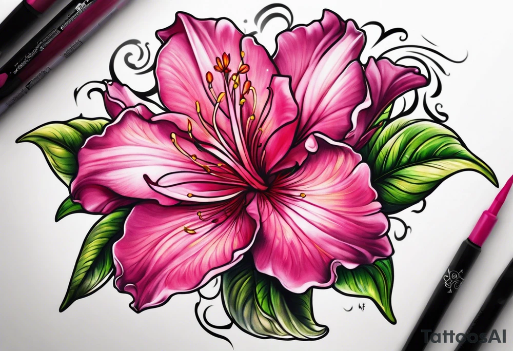 azalea tattoo idea
