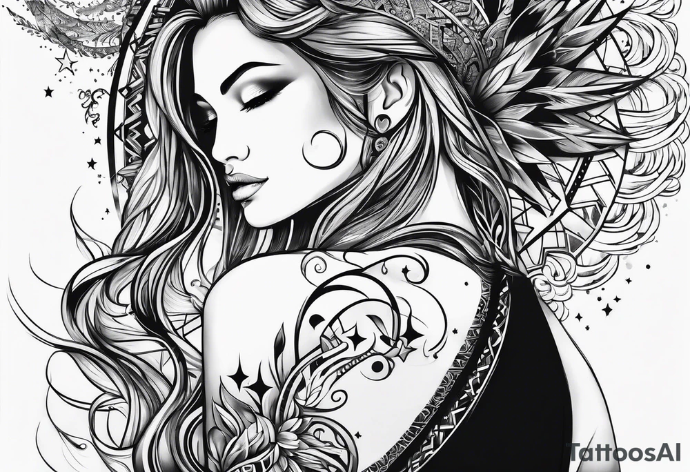 A star in the sky tattoo idea