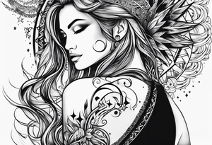 A star in the sky tattoo idea