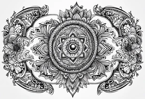 underbust hena tattoo idea