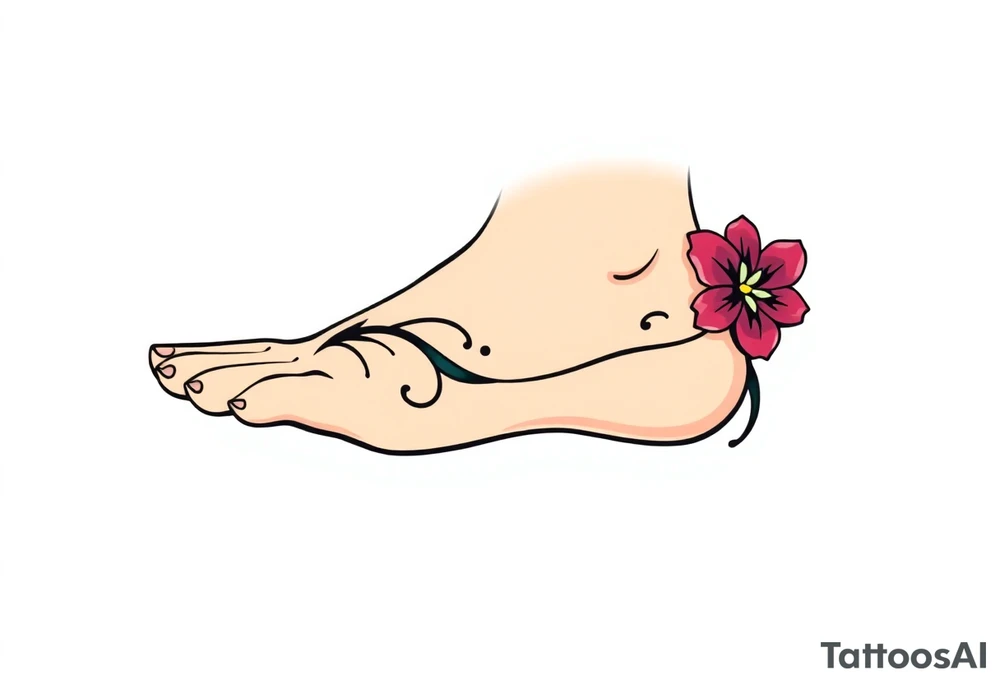ankle tattoo on the ankle tattoo idea