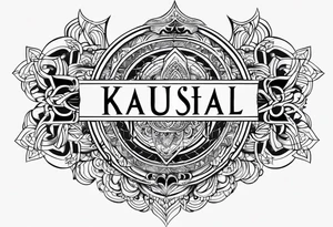 Kaushal name tattoo tattoo idea