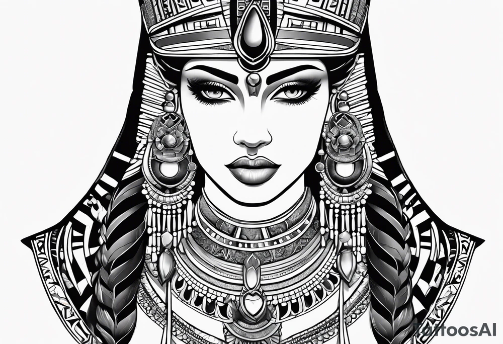 Cleopatra tattoo idea