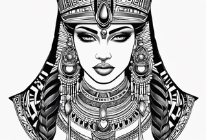 Cleopatra tattoo idea