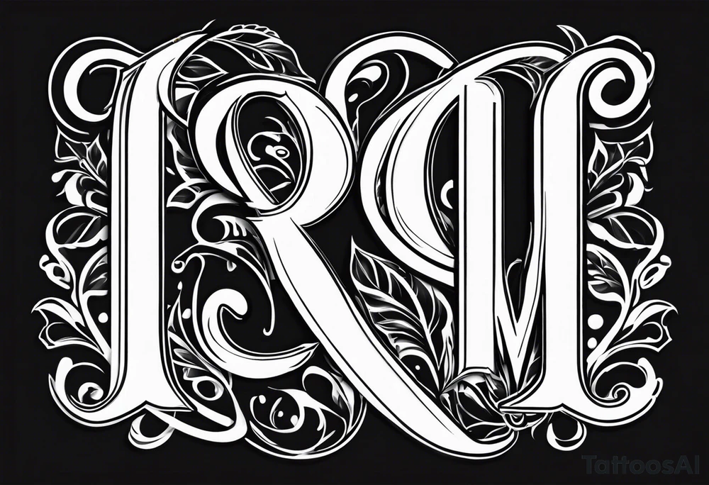 Initials JDM , JNM , JAG tattoo idea