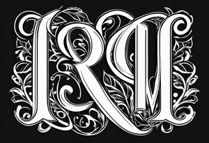 Initials JDM , JNM , JAG tattoo idea