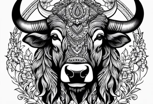 Buffalo Head tattoo idea
