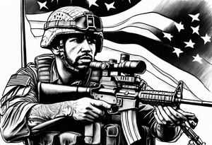 Us army Iraq war tattoo idea