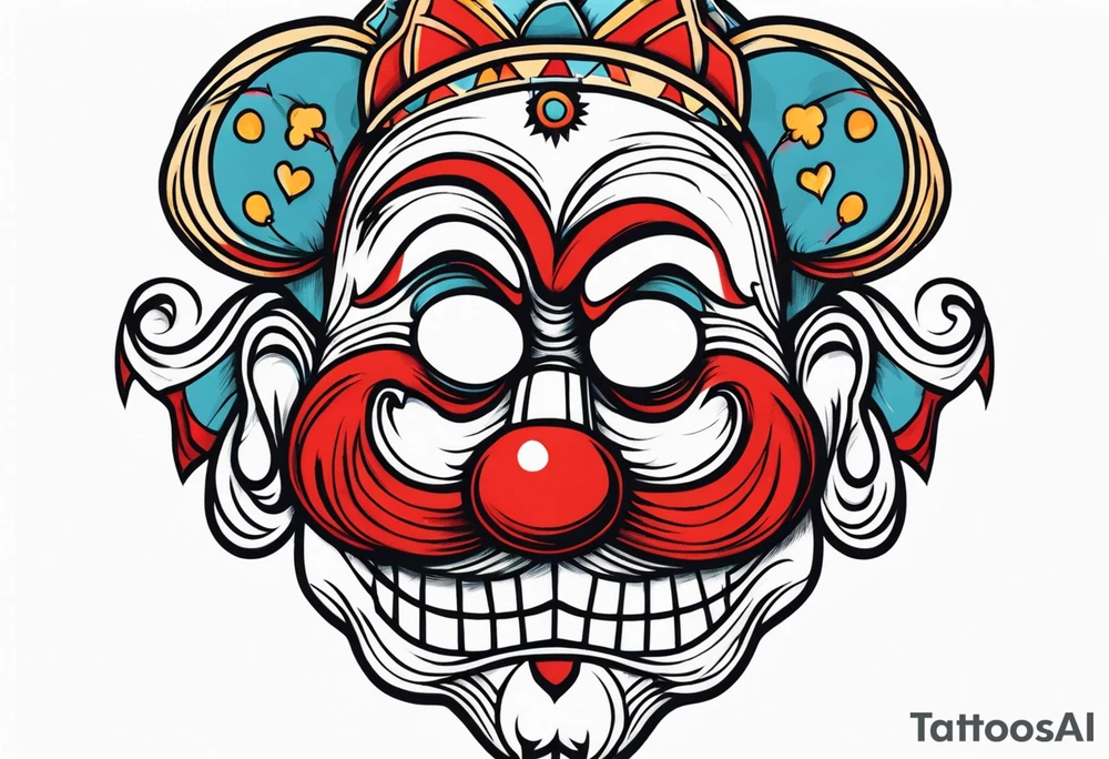 El triste payaso tattoo idea