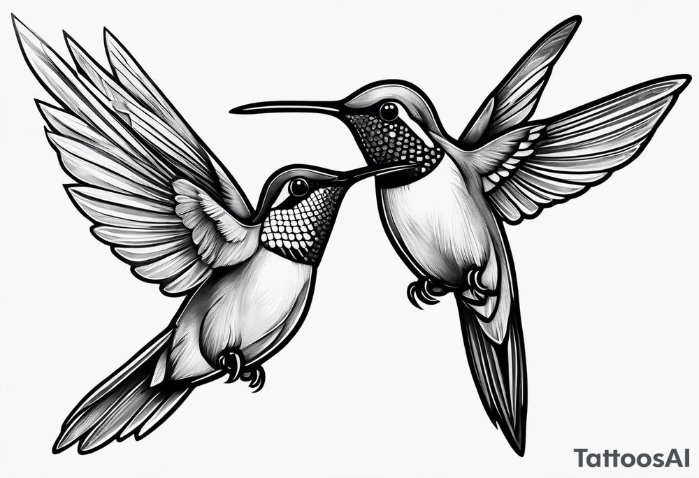 hummingbird tattoo idea
