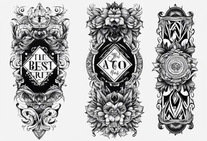 ADVANCING DESPITE ADVERSITY forearm lettering tattoo idea
