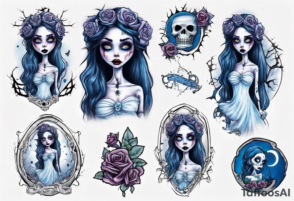 Emily corpse bride tattoo idea