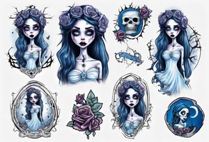 Emily corpse bride tattoo idea