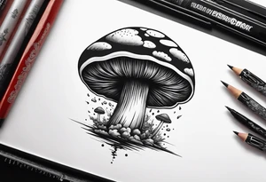 Mushroom cloud from a bomb tattoo idea