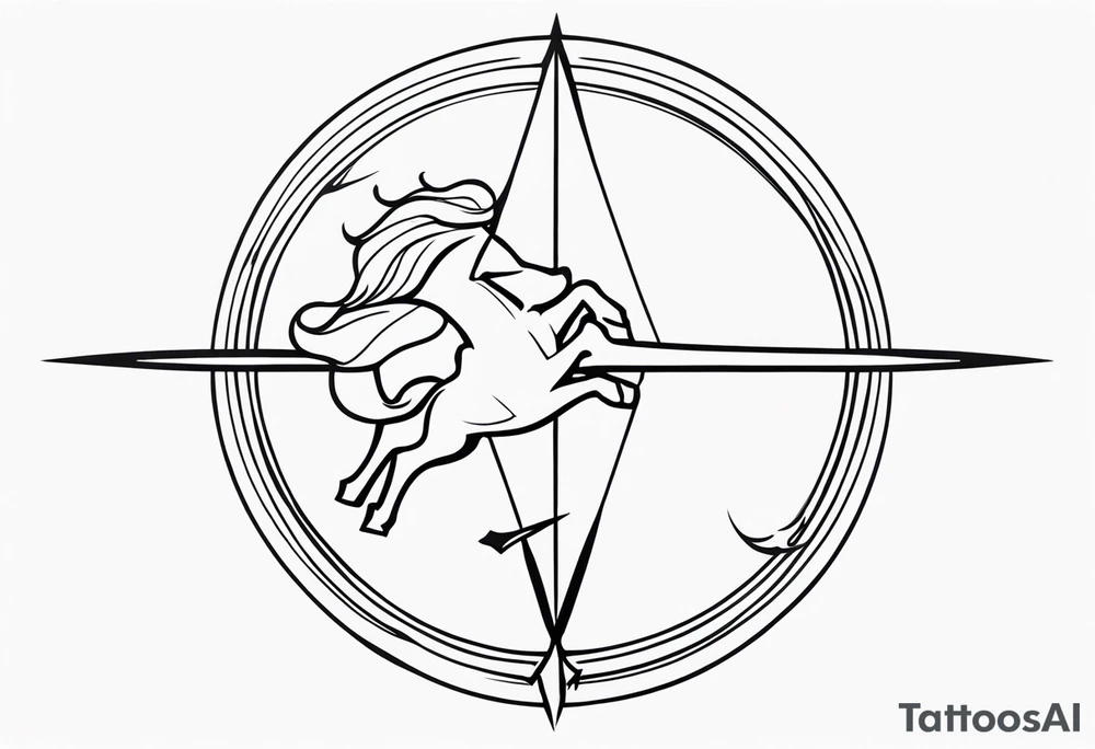 Flash Sagittarius tattoo idea