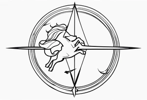 Flash Sagittarius tattoo idea