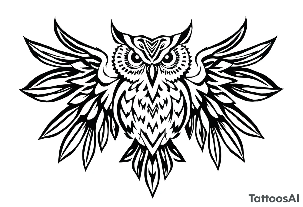 Owl tattoo idea