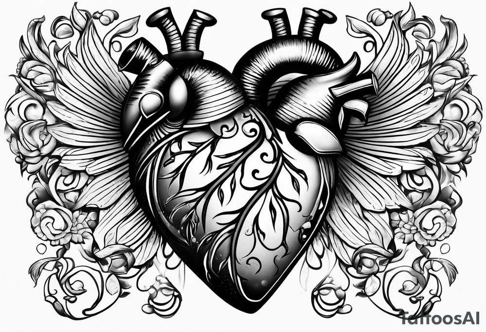 Heart with adam 12 tattoo idea