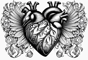 Heart with adam 12 tattoo idea