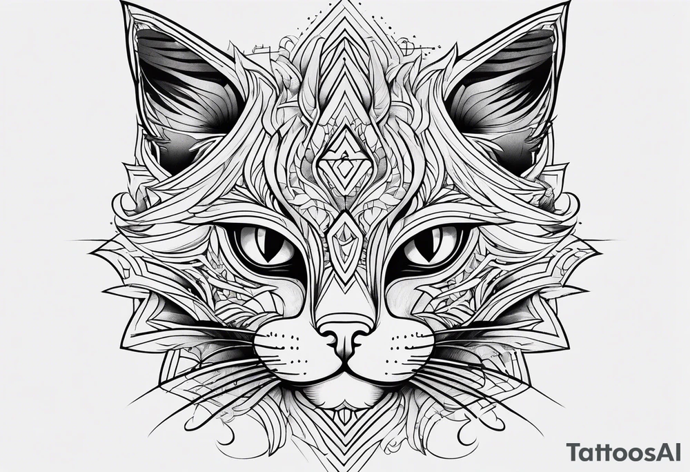 Black Cat tattoo idea