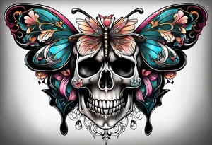 A butterfly that looks like a skull. tattoo idea