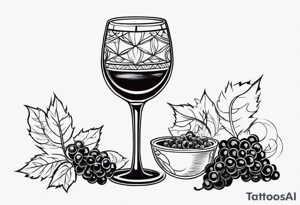 Wine Glass tattoo idea