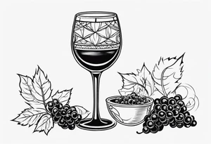 Wine Glass tattoo idea