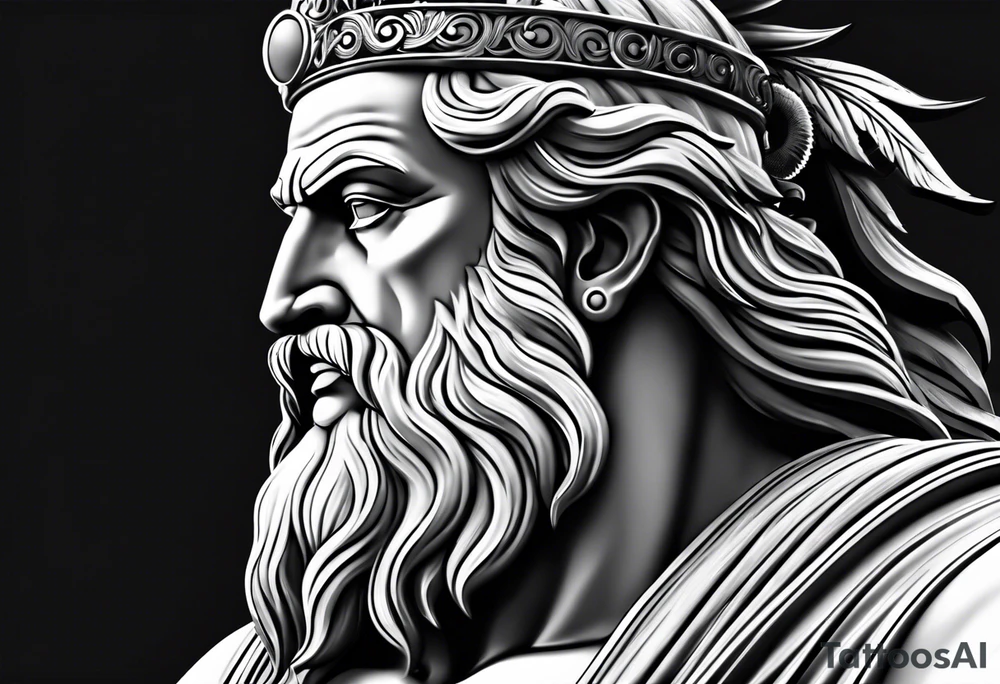 Zeus with background make it nice tattoo idea Zeus with background make it nice tattoo idea