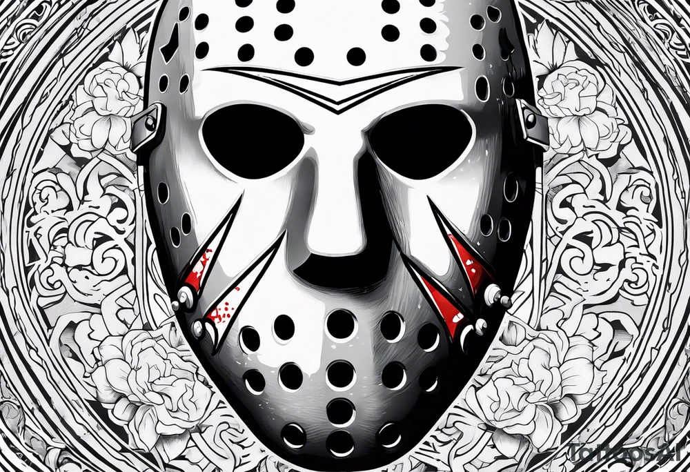 Friday the 13th Jason mask, horror tattoo idea