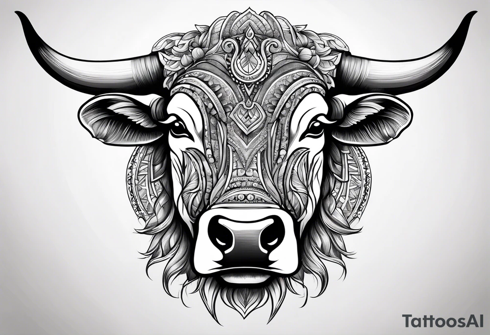 Brahma bull tattoo idea