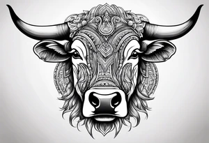 Brahma bull tattoo idea