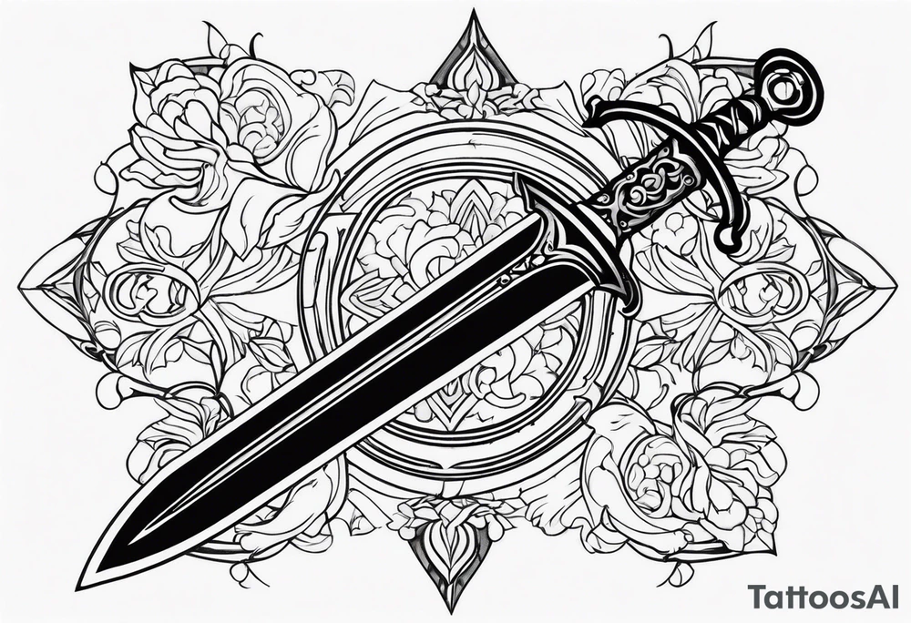 Einhander sword tattoo idea