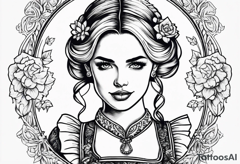 Dirndl tattoo idea