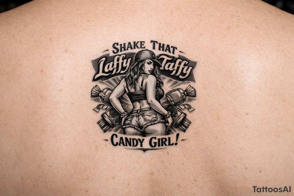 Girl shake that laggy taffy caaaaandy giiirl tattoo idea
