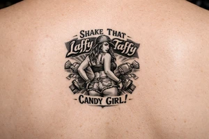 Girl shake that laggy taffy caaaaandy giiirl tattoo idea