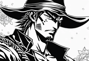 zoro one piece tattoo idea