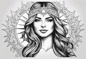 Draw me a beautiful and realistic sun tattoo using the ONE LINE method.
May the tattoo be pleasant, optimistic and positive.
Location: Above a man's chest tattoo idea