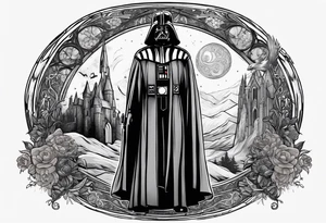 Star wars with Harry potter and lord of the rings tattoo idea