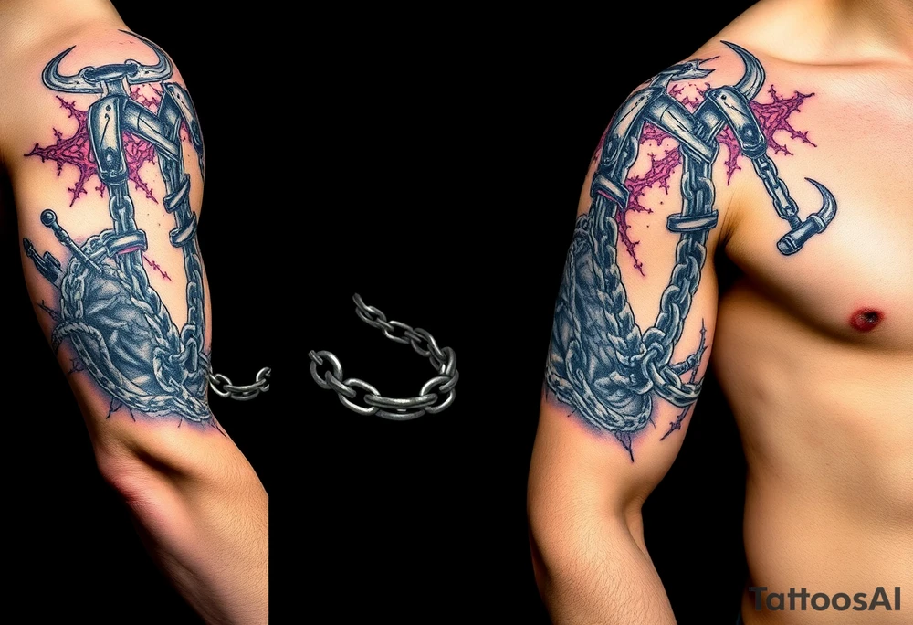 whips and chains tattoo idea