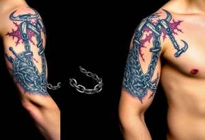 whips and chains tattoo idea