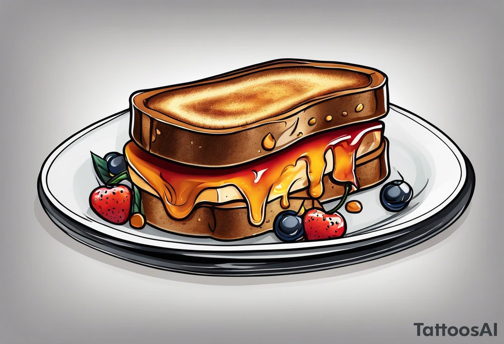 Burnt toast tattoo idea
