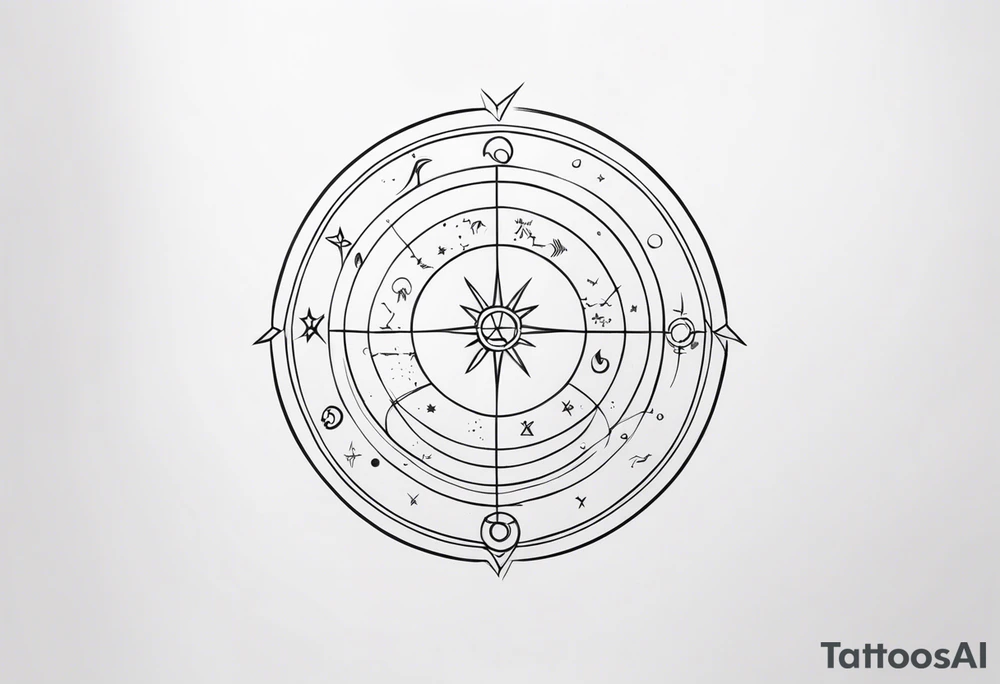 zodiac sign tattoo idea