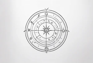 zodiac sign tattoo idea