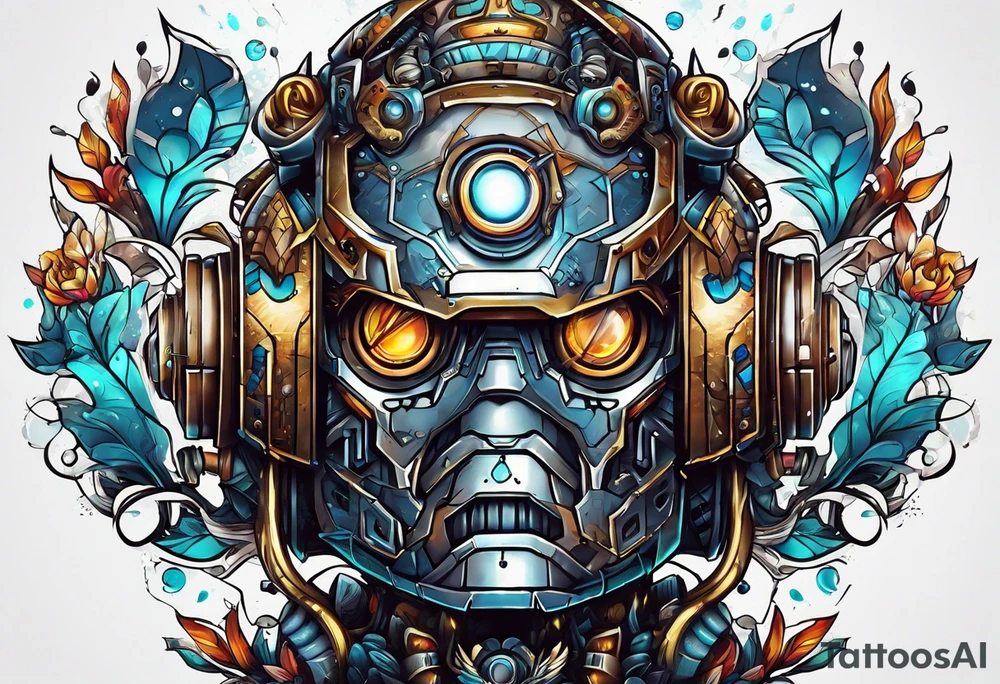 Robot tattoo idea