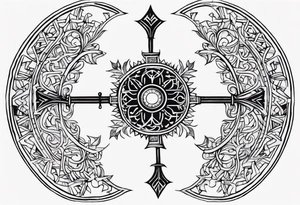 Vegvsir with a semicolon in the middle tattoo idea