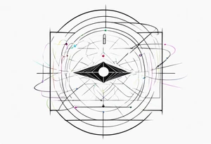 electromagnetic, diffraction phenomena, physics tattoo idea